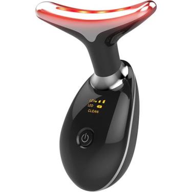 Imagem de Massageador Facial e de Pescoço Recarregável USB Preto - shop mix