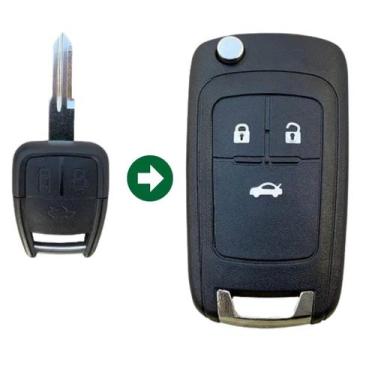 Imagem de Carcaça Chave Canivete Adaptação Chevrolet Celta Prisma Corsa Agile - 