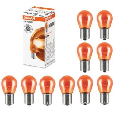 Imagem de Caixa Lampada Osram 12V Seta Pisca Dianteira Traseira BAU15s PY21W Ori