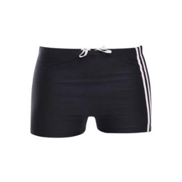 Imagem de Sunga Boxer Masculina Box Praia Piscina Verão Forrada FMF Preto-Masculino