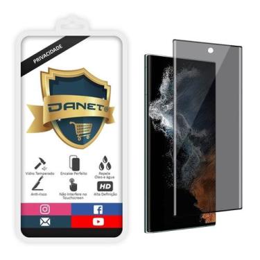 Imagem de Película De Vidro Privacidade Danet Para Galaxy S22 Ultra 3d