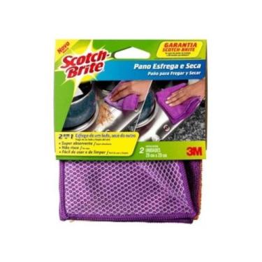 Imagem de Pano Esfrega E Seca Com 2 Peças Scotch Brite - Xa006503305 - 3m