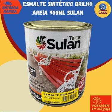 Imagem de Tinta Esmalte Sintético Brilhante Areia 900ml Sulan Tintas
