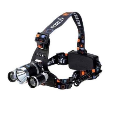 Imagem de Lanterna De Cabeça Sport Potente 3 Led Recarregável T6 - LUATEK