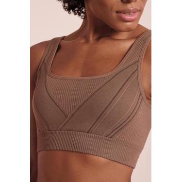 Imagem de Top lsport seamless max lupo original, Marrom, P