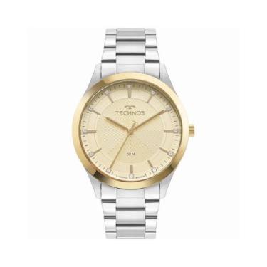 Imagem de Relógio Prata e Dourado Feminino Technos Dress 2036MQL/1X