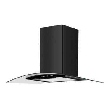 Imagem de Coifa franke classic de parede em aço inoxidável preto 90cm 127v 18805