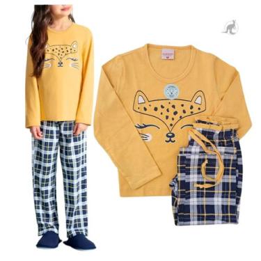 Imagem de Pijama Bebê Feminino Manga Longa Lua Encantada 0007, 1, Amarelo, Femin