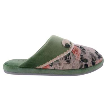 Imagem de Pantufa Leffa de Inverno Floral Verde 581, Verde, 36