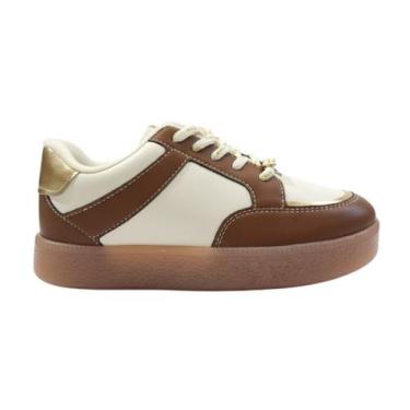 Imagem de Tenis Infantil Menina Molekinha 2582.110 Napa Turim, Branco, Avela, Do