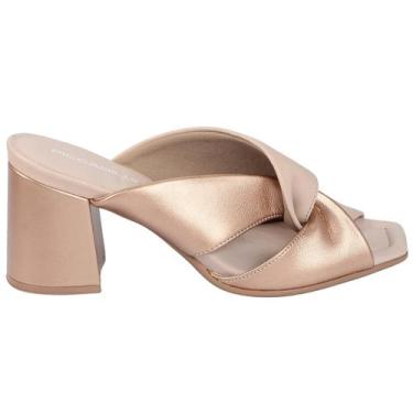Imagem de Tamanco Salto Bloco Piccadilly 626030, Rosa, 35