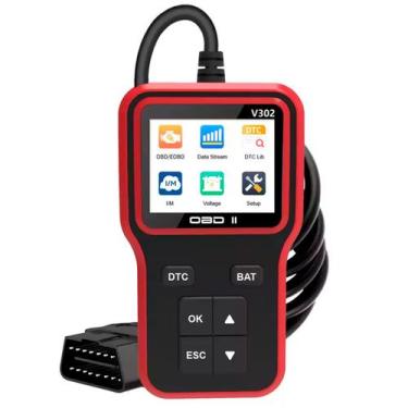 Imagem de Scanner Automotivo V302 Obd2 Apaga/Reset Código De Falha COR:PRETO, PR