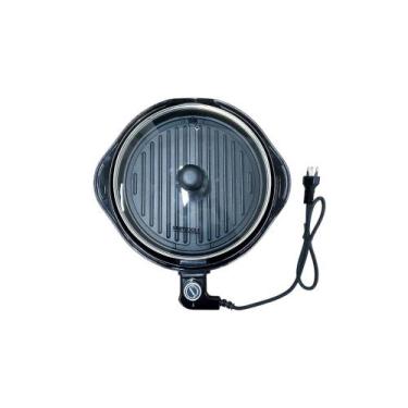 Imagem de Grill Elétrico Redondo Premium com Termostato 220V - Preta - Startools