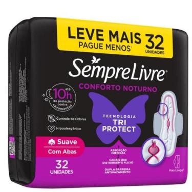 Imagem de Absorvente Externo Sempre Livre Adapt Plus - Noite e Dia Suave com Aba