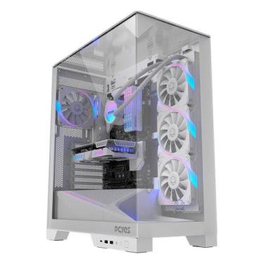 Imagem de Gabinete Gamer PCYES Forcefield Dome, Mid Tower, RGB, Lateral em Vidro