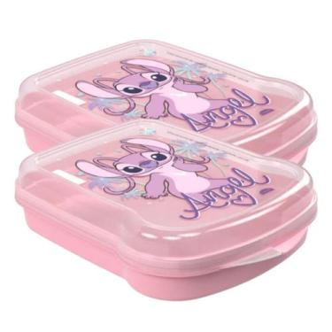 Imagem de Kit 2 Porta Lanche Sanduicheira Infantil Lancheira Escolar - - PLASUTI