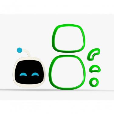 Imagem de Cortador Robô Astro Bot para Pasta Americana em Plástico PLA Biodegradável 6CM HB Formas e Cortadores