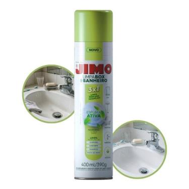Imagem de Spray Limpador Box Banheiro Limpa Perfuma Dá Brilho 3 Em 1 400ml - Jim