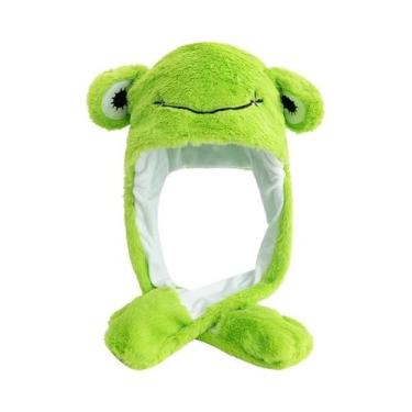 Imagem de Gorro De Pelúcia Unissex Com Orelhas Divertidas Estilo Vaca E Coelho, 