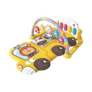 Imagem de Tapete De Atividades Bebê 3D Piano Musical Arco 5 Brinquedos Maxi Baby