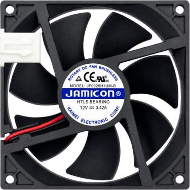 Imagem de Cooler JF0925H1UM-R 12V 5.04W 0.42A 2 Fios 2P 92X92X25MM A1 - Jamicon