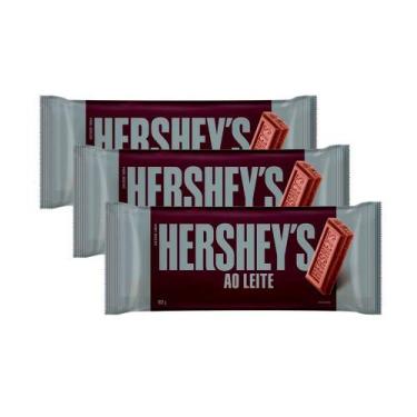 Imagem de Kit 3 Chocolate Hershey's ao Leite 82g