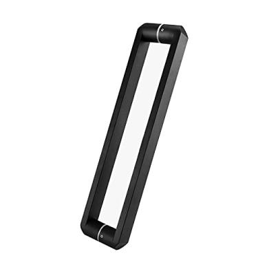 Imagem de Maçaneta da porta de vidro para chuveiro duplo em aço inoxidável Quadrado costas com costas, preto fosco, banheiro, maçaneta da porta deslizante do banheiro, distância do furo de 800 mm