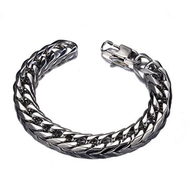 Imagem de suhang Pulseira 13/16/19/21Mm Para Homens Meninos Elos De Aço Inoxidável Correntes Meninos