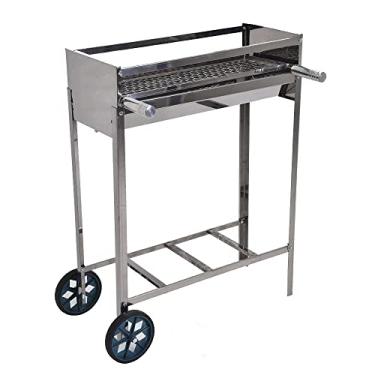 Imagem de Churrasqueira de Espetinhos Portátil com Rodas Grelha Moeda Issi Grill