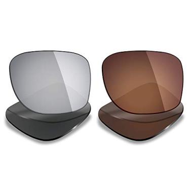 Imagem de Mryok 2 pares de lentes polarizadas de substituição para óculos de sol Oakley Plaintiff Squared – Opções