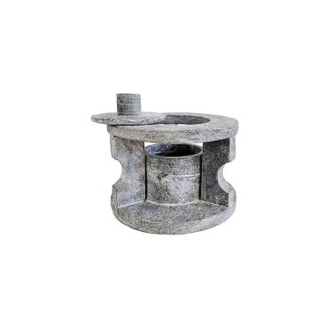 Imagem de Fogareiro Réchaud em Pedra Sabão Panela Chapa Bifeteira 14cm