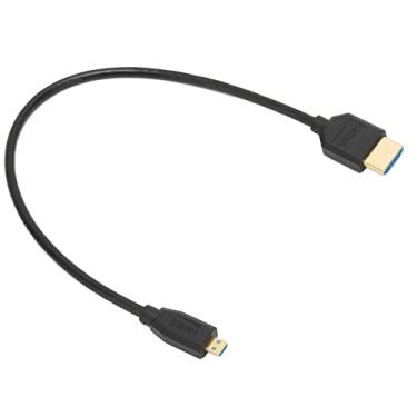 Imagem de Cabo Micro HDMI para HDMI, Micro HDMI Tipo D Macho para HDMI Macho 8K 60Hz 48Gbps HDR HD Cabo de Interface Multimídia, para câmeras, telefones celulares