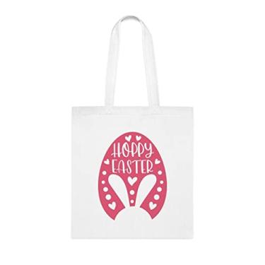Imagem de Bolsa Hoppy Easter Egg Tote Bag, Hoppy Easter Tote Gift, Hoppy Easter Shoulder Bag Hoppy, Hoppy Easter Reutilizáveis, Cesta de Natal de Aniversário, Presente Para Ela, Presente Para