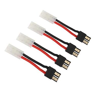 Imagem de FLY RC 4pcs RC Battery Charger Adapter Connector for Traxxas Male to Tamiya Plugs Compatible with Slash Rustler Stampede Bandit E Revo RC Cars