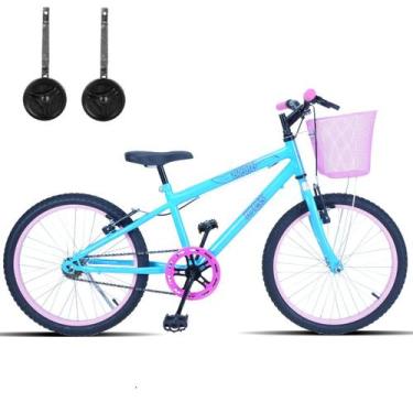 Imagem de Bicicleta Infantil Aro 20 Com Cestinha E Rodinhas - Forss