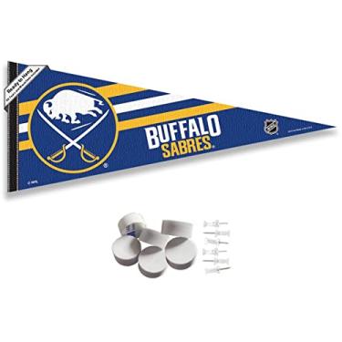 Imagem de Buffalo Sabres Pennant Flag and Wall Tack Pads Mounts