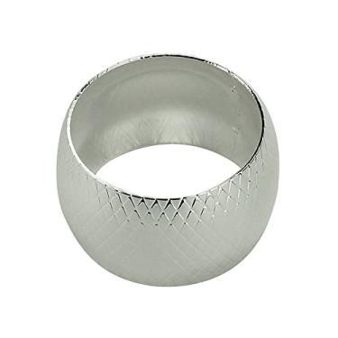 Imagem de Conjunto 4 Anéis para Guardanapos de Metal Prata 5cm x 3cm - Wolff
