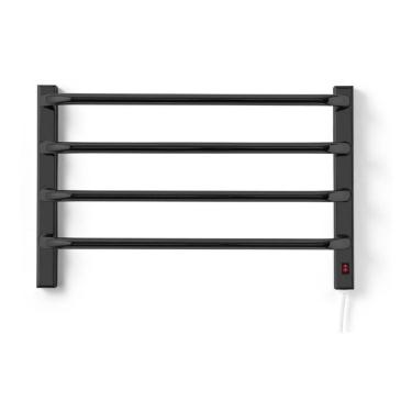 Imagem de Toalheiro Térmico 110V Para 1 Toalha Fio Lado Direito Preto Flape