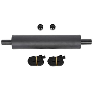 Imagem de rockible Pedal de caiaque ajustável para prancha de com alças leve, profissional, bom desempenho, peças sobressalentes, portátil, fácil de instalar, PRETO