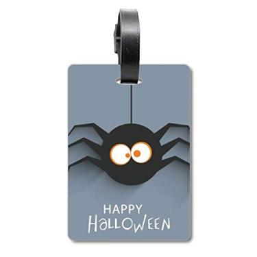 Imagem de Ilustração de Teia de Aranha de Insetos Halloween Bolsa de Mala Etiqueta de Bagagem Etiqueta de Bagagem