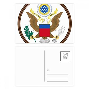 Imagem de Cartão postal de aniversário com emblema nacional dos Estados Unidos