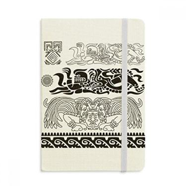 Imagem de Caderno de arte abstrata do antigo Egito com estampa decorativa, capa dura oficial, diário clássico