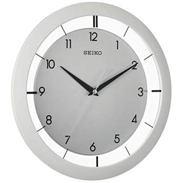Imagem de SEIKO Relógio de parede de metal escovado St John de 28 cm
