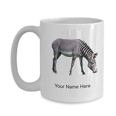 Imagem de Caneca personalizada zebra, xícara de café zebra, ideia de presente zebra, copo de café personalizado zebra, caneca personalizada zebra - caneca de café 445 ml