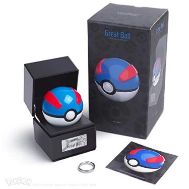 Imagem de The Wand Company Original Poké Ball Authentic Replica - Realistic, Electronic, Die-Cast Poké Ball with Display Case Light Features – Officially Licensed by Pokémon