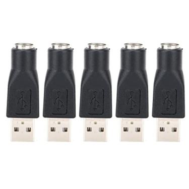 Imagem de 5 PCS USB Macho para PS / 2 Fêmea Adaptador Conversor para Teclado Mouse