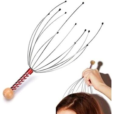 Imagem de Massageador Manual Capilar Anti Estresse Para Relaxar Com 12 Hastes – Top Rio