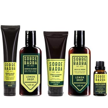 Imagem de Kit Completo para Barba SOBREBARBA - Shampoo + Balm + Condicionador + Óleo + Modelador de Barba Lemon Drop