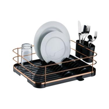 Imagem de Escorredor De Louças Em Plástico Originale Future Branco e Cromado