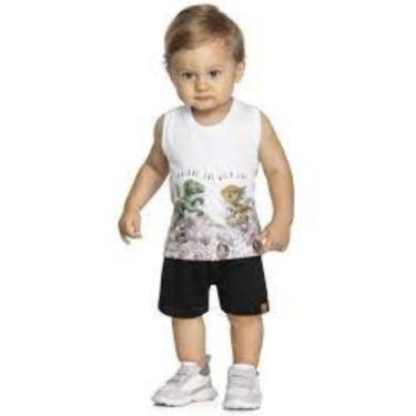 Imagem de Camiseta Regata Masculina Para Bebê Dinossauro - Elian